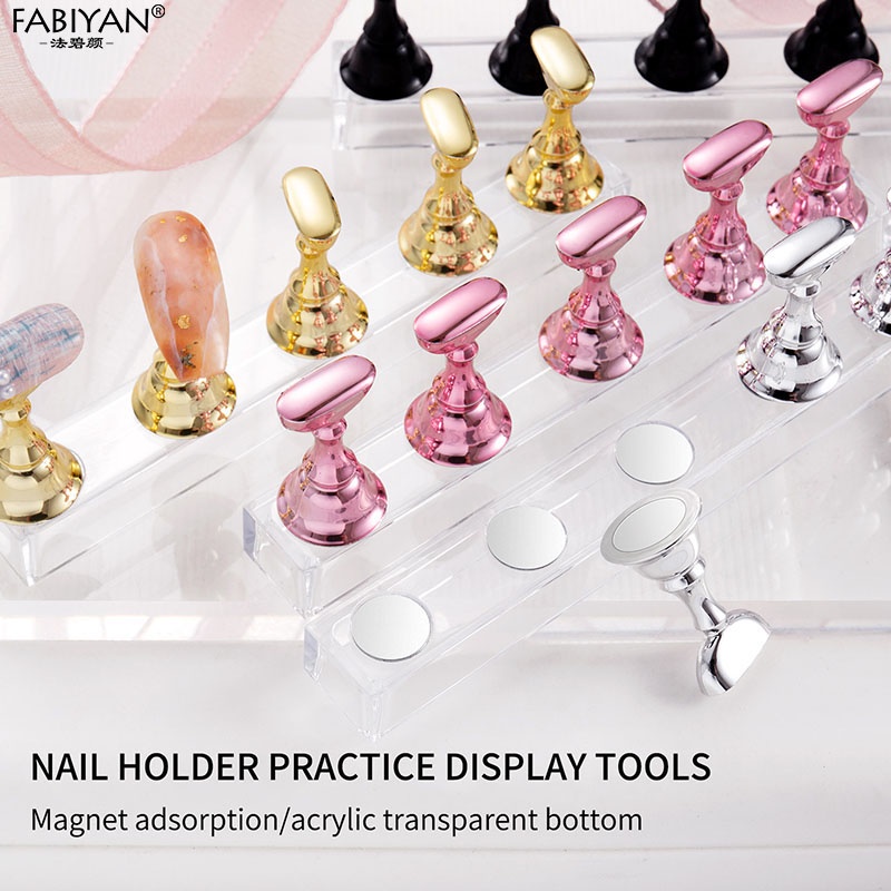 Set 5 Giá Đỡ Nam Châm Trưng Bày Móng Tay Giả