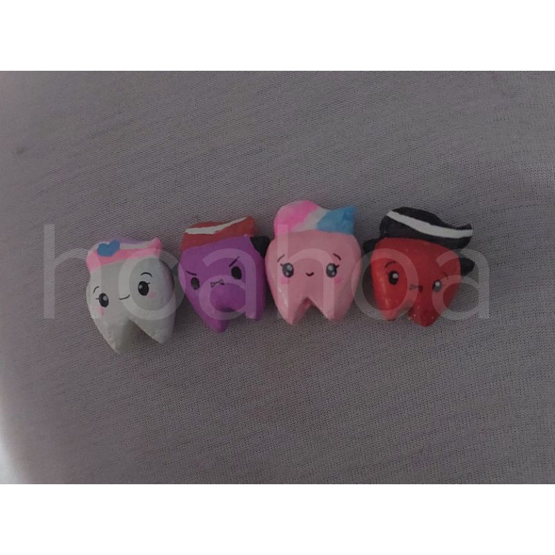 Squishy handmade bộ sưu tập những bé răng