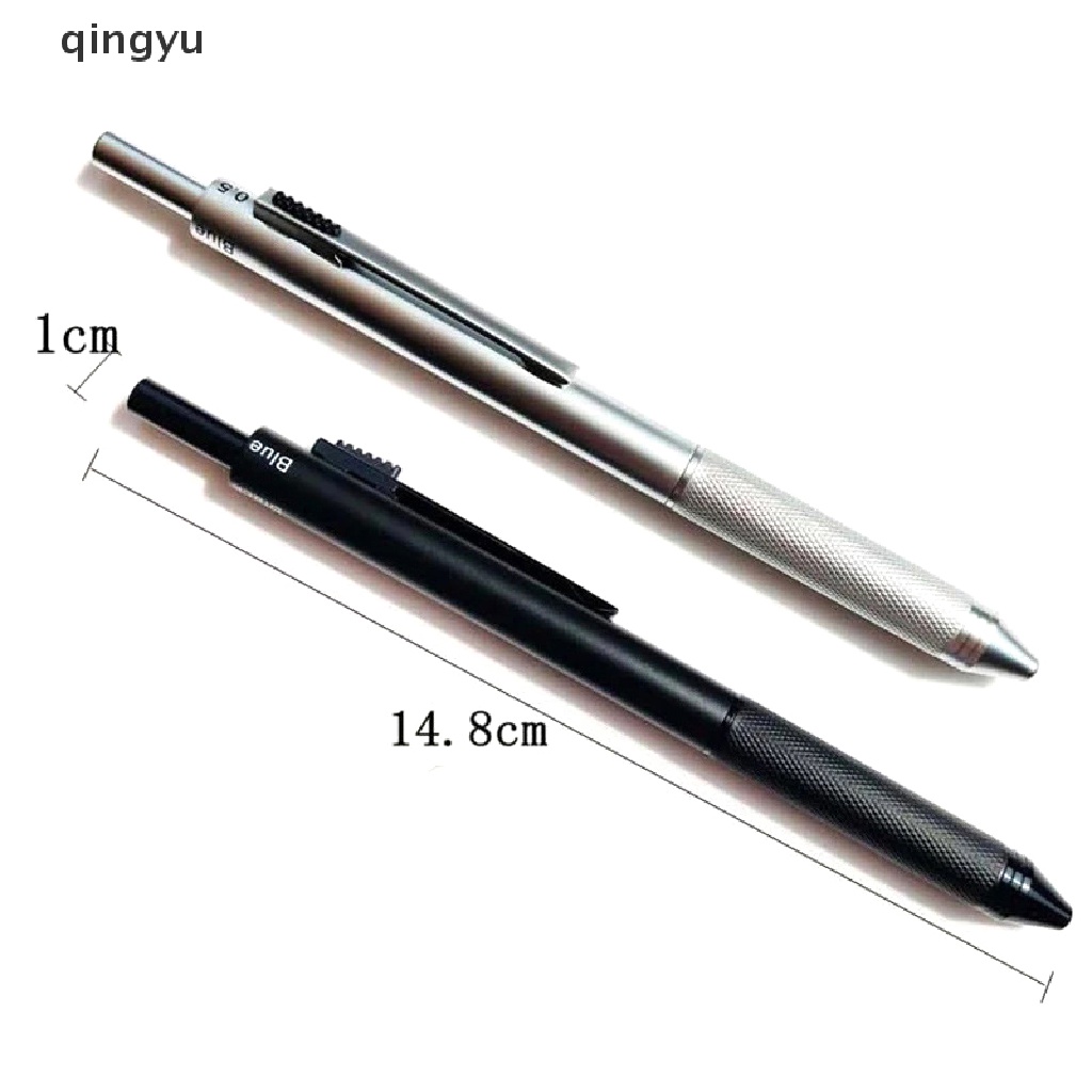 Bút Bi Kim Loại 3 Màu 4 Trong 1 Tự Động Dành Cho Học Sinh / Văn Phòng