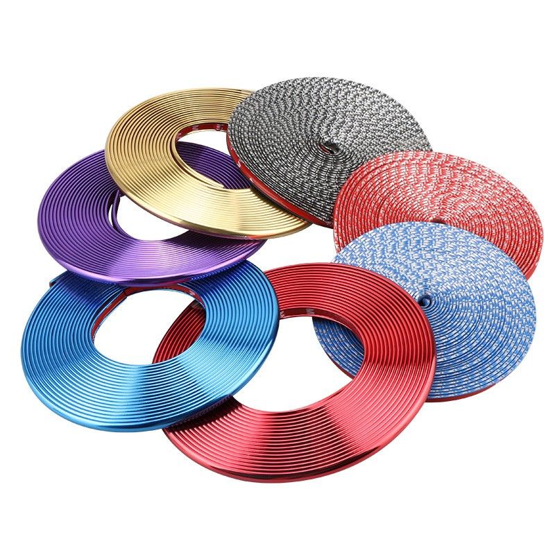 Car Wheel Hub Trim Wheel Hubs Decorative Strip Wheel Rim Sticker Steam Wheel Hubs Decorative Sticker