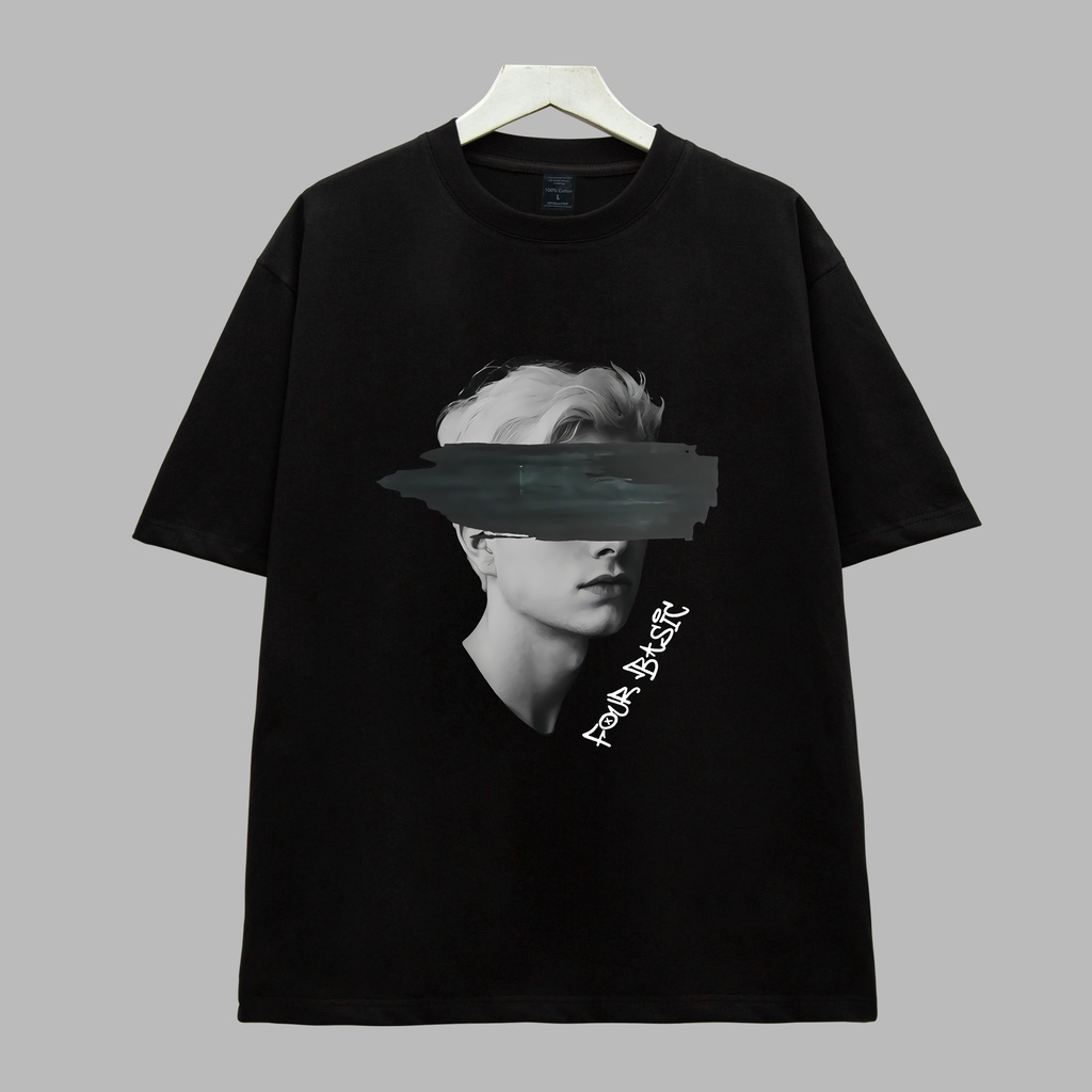 Áo thun Trai Bịt Mắt Dogo Store , Áo thun unisex nam nữ form rộng oversize chất liệu 100% Cotton