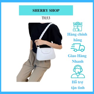Túi xách nữ kẹp nách quai tết siêu đẹp vân da rắn mẫu hót 2022-T033