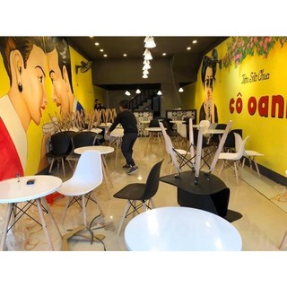 Ghế eames chân gỗ sồi