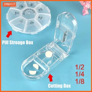 Hộp cắt thuốc viên chia thuốc 7 ngày nhỏ gọn tiện dụng