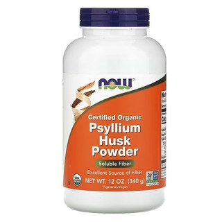 Vỏ mã đề chất xơ hòa tan NOW Foods Psyllium Husk Powder, 12 oz