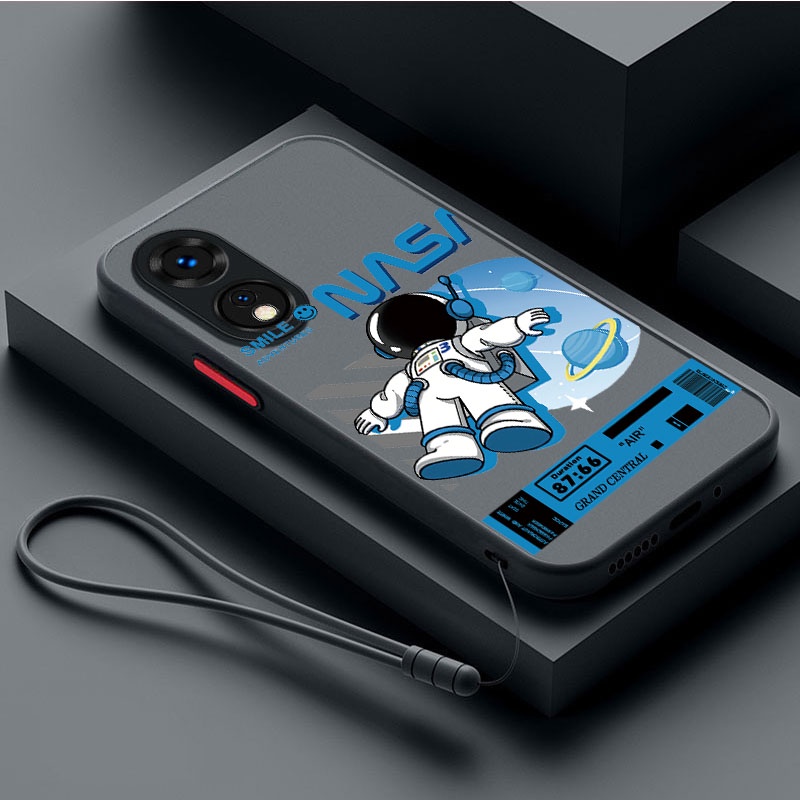 Ốp Điện Thoại Nhựa Mặt Nhám Chống Sốc In Logo NASA Cho OPPO Reno 8T 8Z 8 Pro 5G reno8T 5G