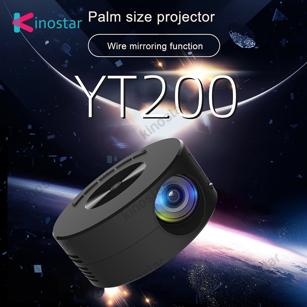YT200 Mini máy chiếu MÀN hình LCD chất lượng cao Full HD 1080P X1 X2 Max Kinostar