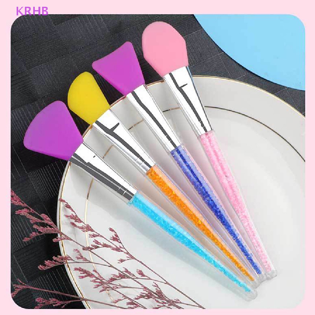 Cọ Đắp Mặt Nạ Silicone Với Tay Cầm Đính Đá Đa Năng Tiện Dụng Mới