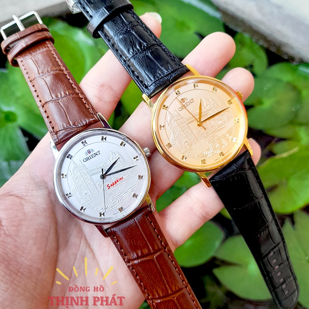 Đồng Hồ Nam Dây Da Thời Trang O.rient Pin Case 40mm Về Đủ Màu