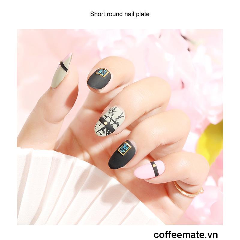 【coffeemate】⚡Set 100 Móng Tay Giả Trong Suốt Bảo Vệ Toàn Diện