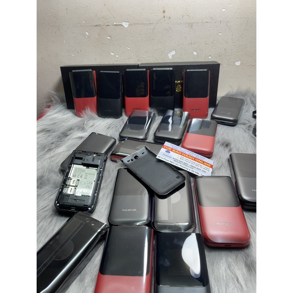 Điện thoại nắp gập 4g Nokia 2720 flip chữ to pin khủng cho người già