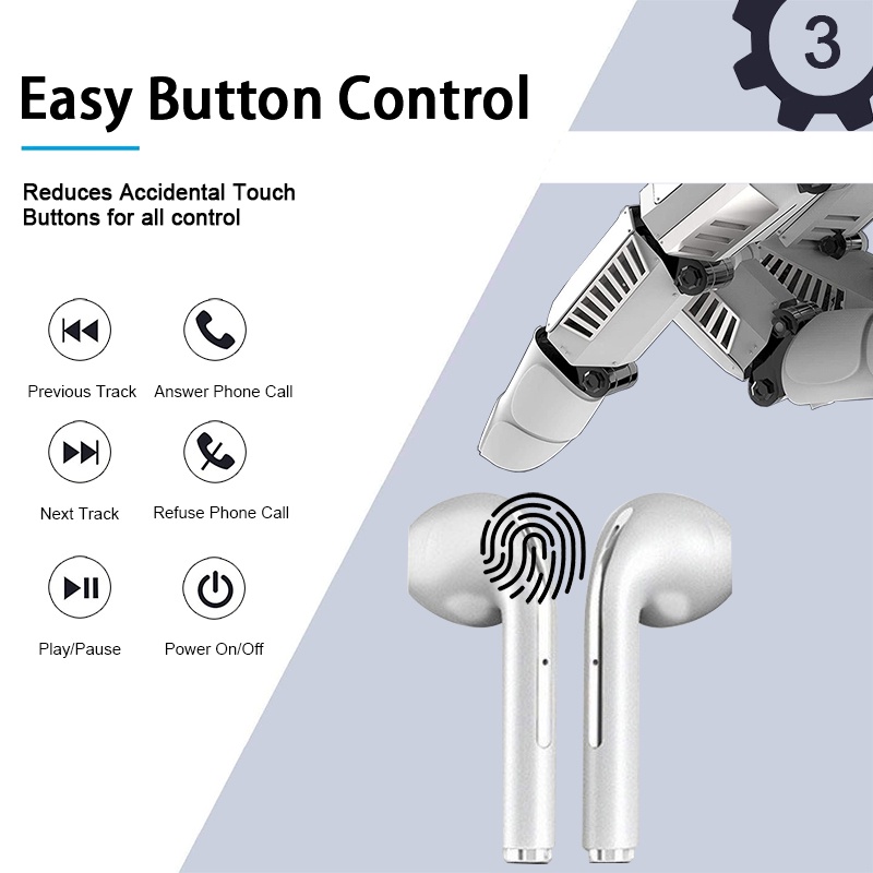 Tai Nghe Bluetooth Không Dây TWS Có Mic Kèm Hộp Sạc Cho SAMSUNG