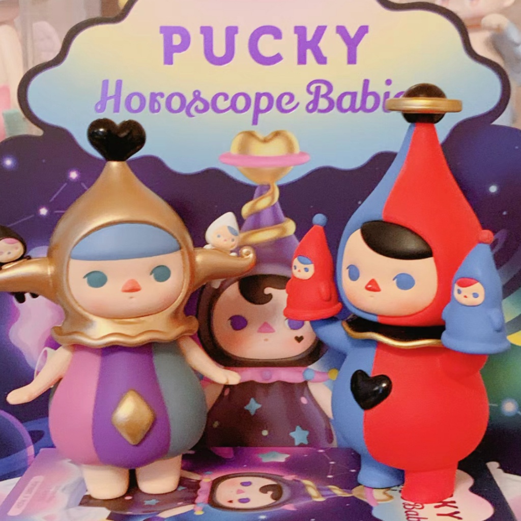 Búp Bê POPMART PUCKY Horoscope Em Bé Mù Kèm Hộp Quà Tặng Trang Trí