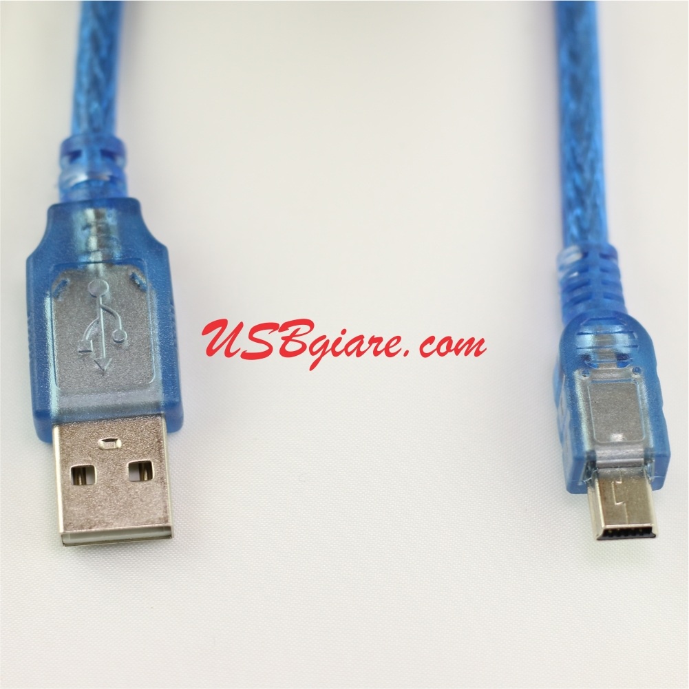 CÁP MINI USB SANG USB NGẮN 30CM DÂY XANH CHỐNG NHIỄU