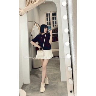 Áo len gấu cộc tay