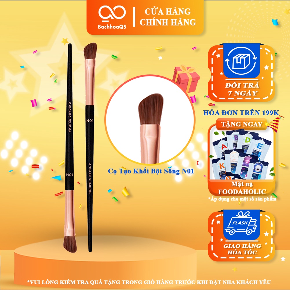 [Đại Lý Vacosi] Cọ Đánh Khối Sống Mũi Vacosi Đầu Dẹp N01