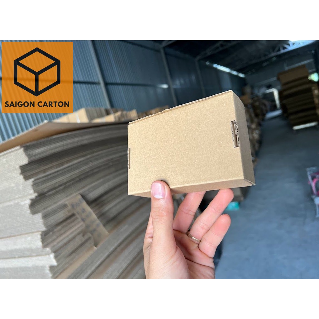 50 Hộp carton COD 15x8x8 nắp gài, nắp cài