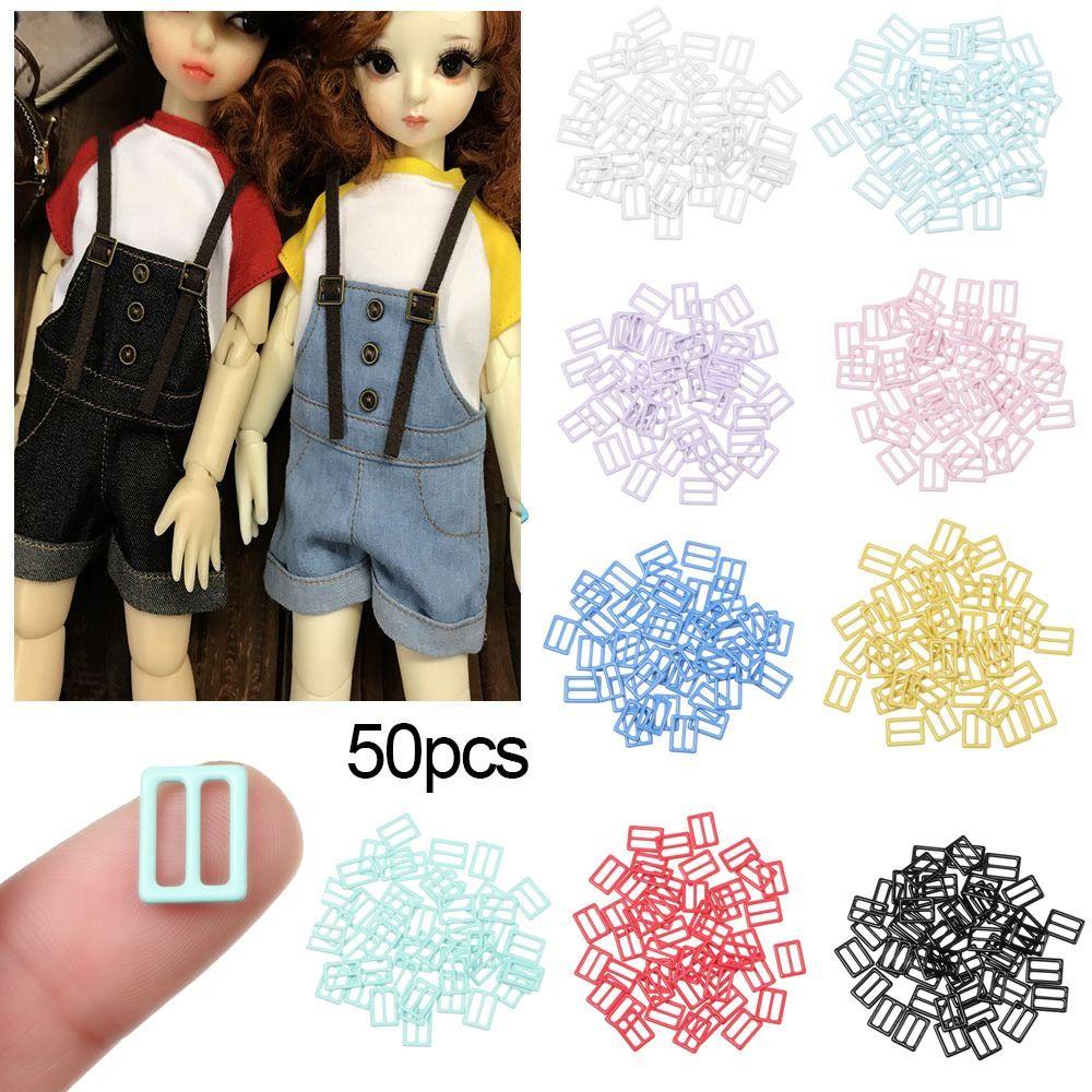 Set 50 Khóa Nhựa 9 Màu Cho Búp Bê Nhồi Bông