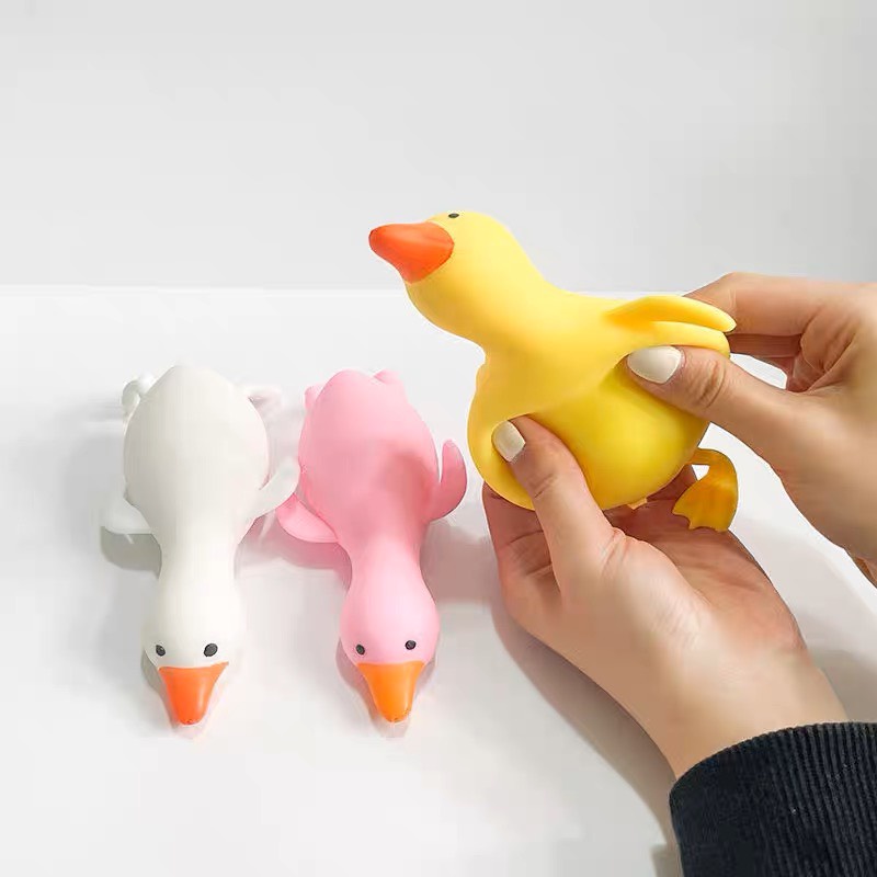 Đồ chơi nhào nặn Vịt con dễ thương squishy mềm dẻo nhiều màu sắc