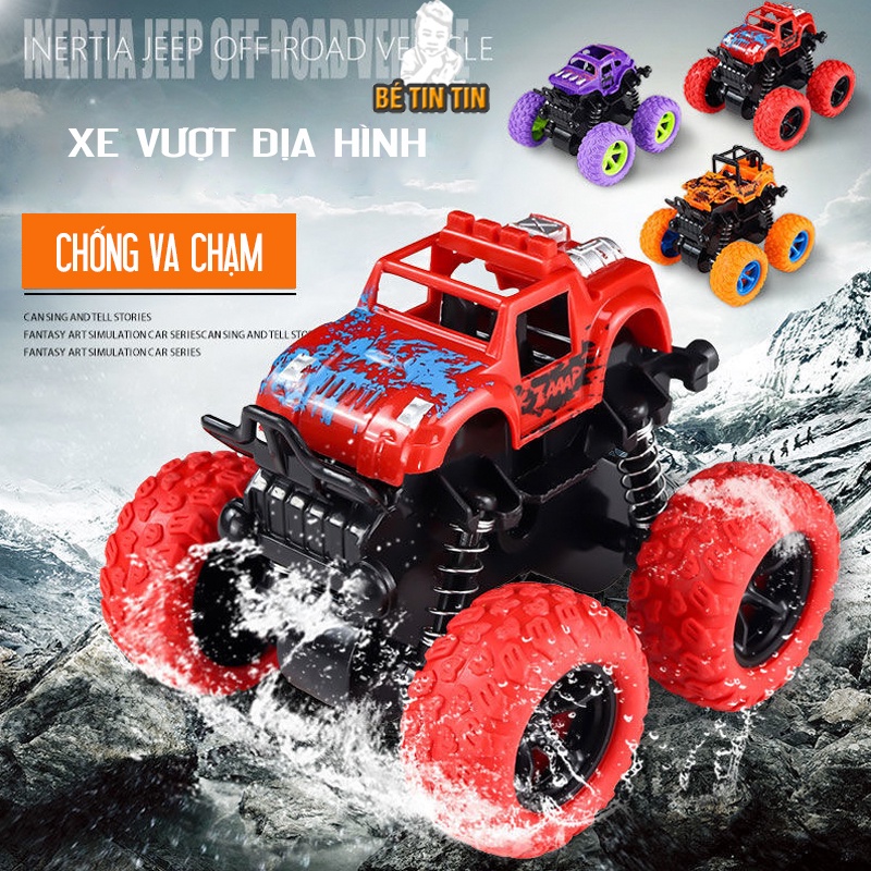 Combo Đồ chơi xếp hình/ đồ chơi lắp ráp 168 chi tiết và Xe ô tô đồ chơi cho bé trai, xe địa hình bánh đà nhào lộn 360 độ