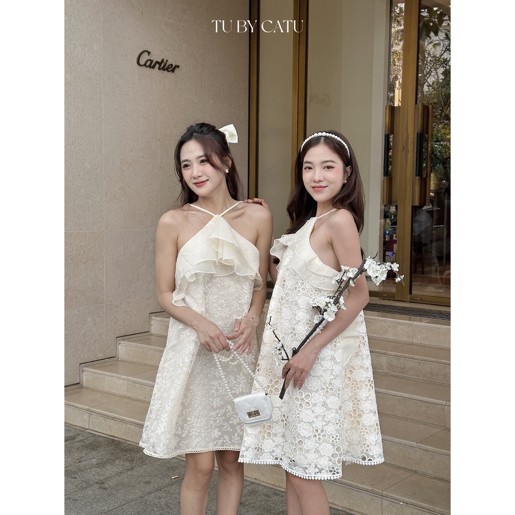 TUBYCATU | Đầm sarphie cream dress