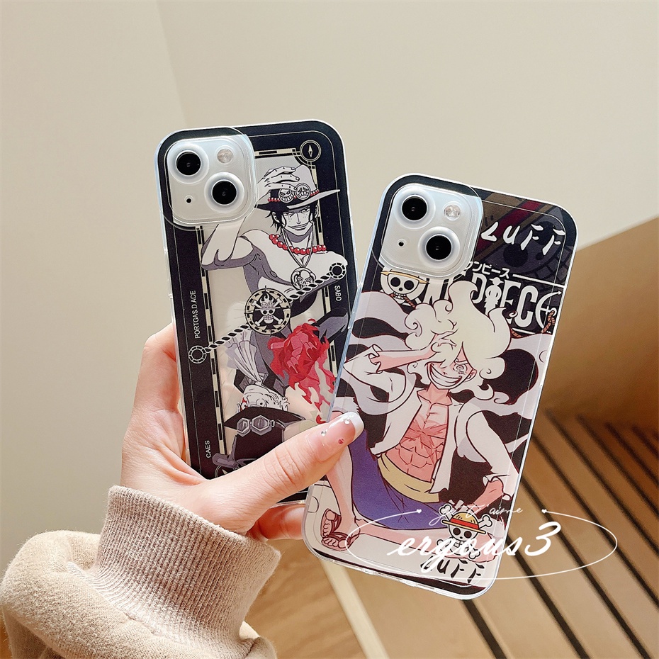 Ốp Điện Thoại Họa Tiết Portgas D. Cho iPhone 14 13 12 11 Pro Max SE2020 X XR Xs Max 7 8 6 6s Plus Ốp Điện Thoại Dẻo Họa Tiết Hoạt Hình Luffy Và Luffy Dễ Thương Cho Iphone