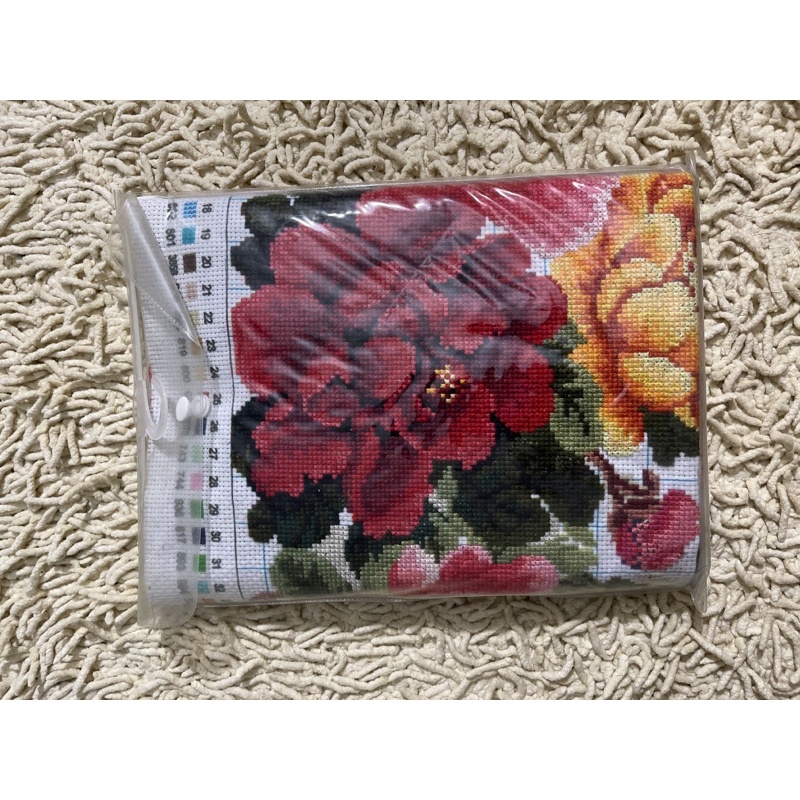 Thanh Lý Tranh Thêu Chữ Thập Thành Phẩm Hình Hoa Mẫu Đơn