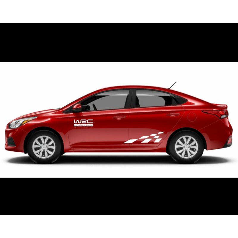 Tem dán sườn thể thao  bộ 2 bên