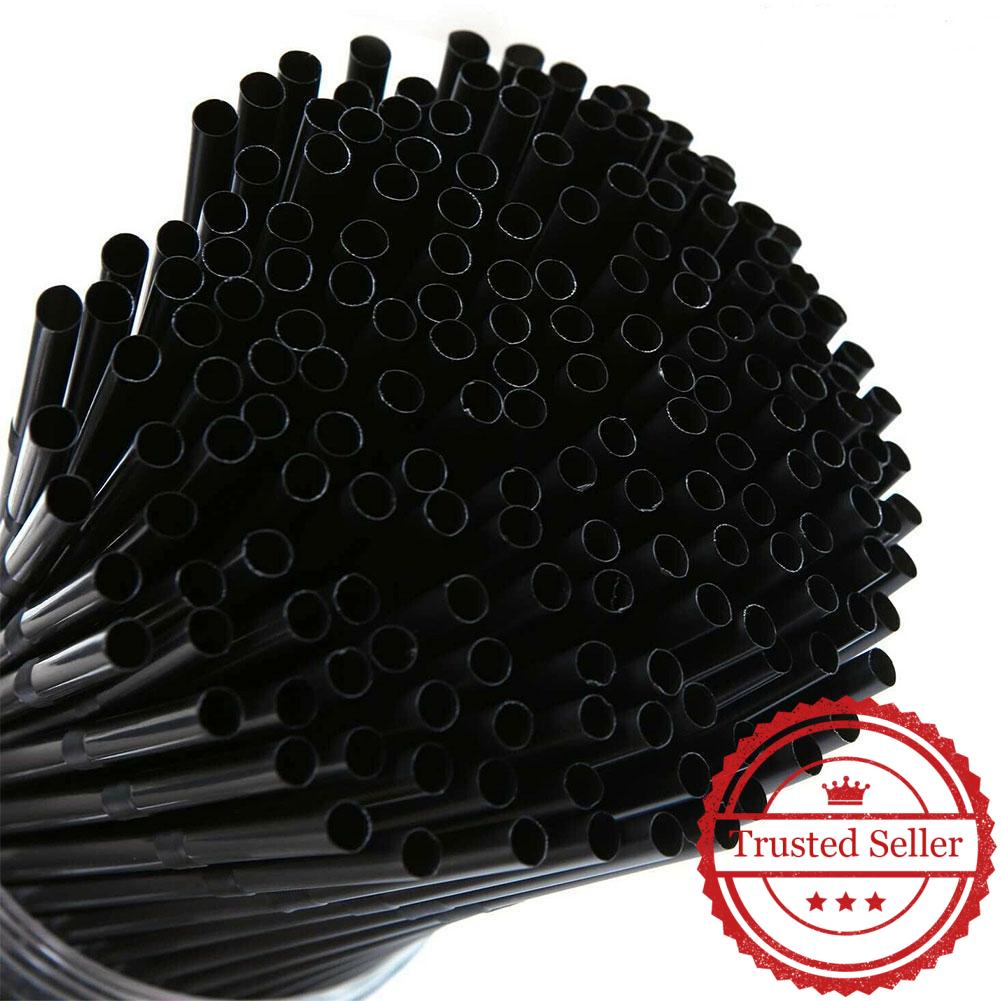 Ống Hút Màu Đen Chuyên Dụng Cho Các Quán Cà Phê / Cửa Hàng / Thức Ăn Phương Tây Z0F6