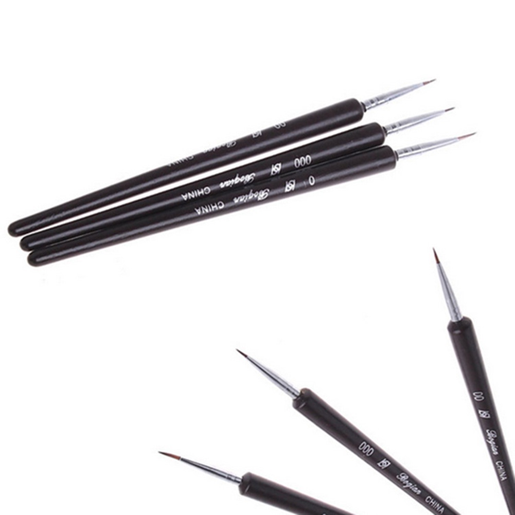 Bộ 3 cọ vẽ trang trí móng tay chuyên nghiệp