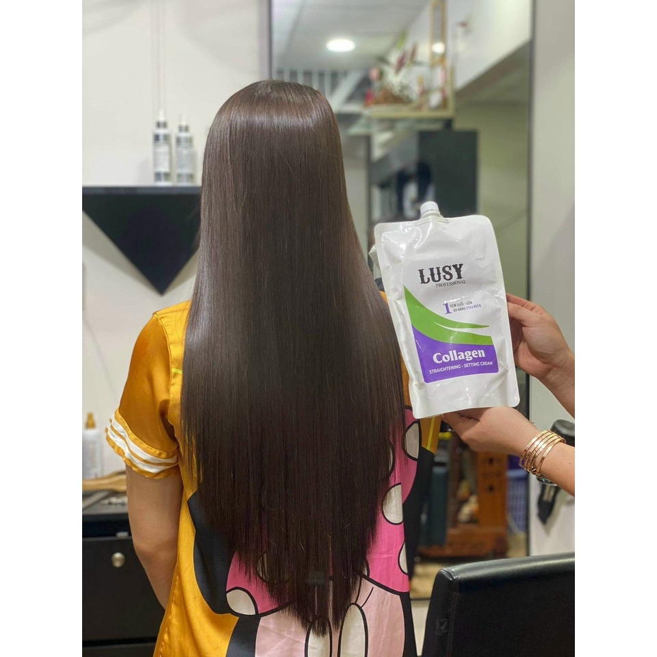 Kem uốn kem duỗi Tóc Lusy Siêu Bóng ,Siêu Xoăn 1000ml x3 AZ008