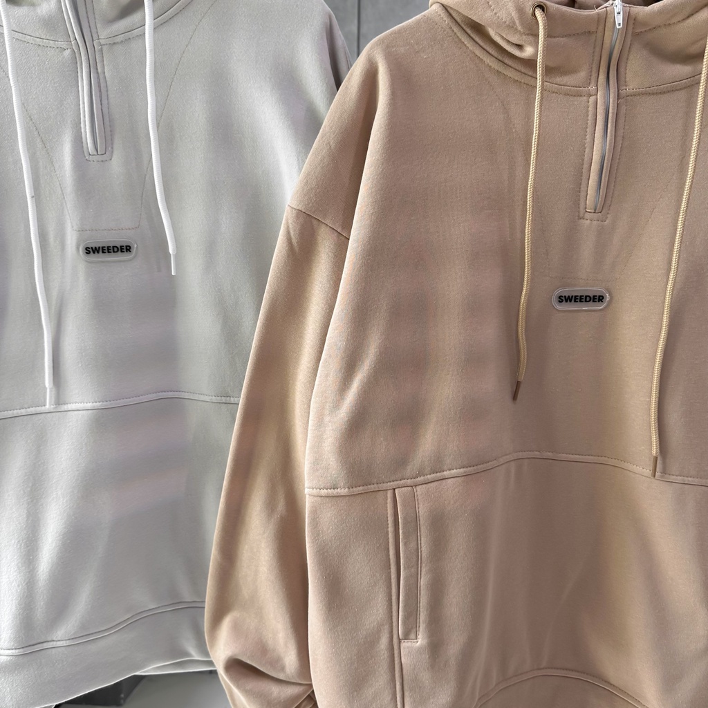 Áo Hoodie Zip Khóa Cổ Form Rộng Unisex RONI Vải Nỉ Bông Dày Dặn Phong Cách Ulzang - Tuni Store | BigBuy360 - bigbuy360.vn