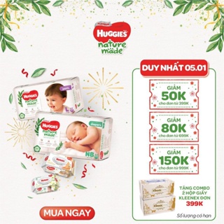 Bỉm Tã dán Tã quần siêu cao cấp Huggies Platinum Nature Made NB60, S82