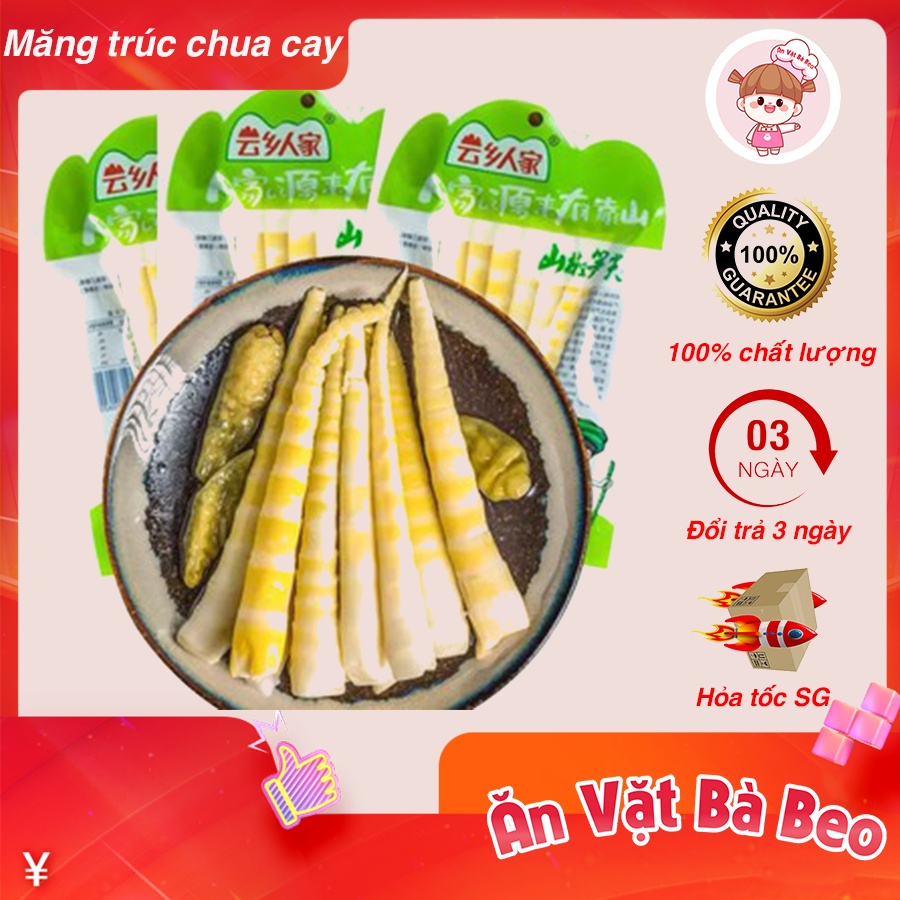 Măng trúc chua cay Yuyu Trùng Khánh ⭐ Ăn vặt Bà Beo ✅