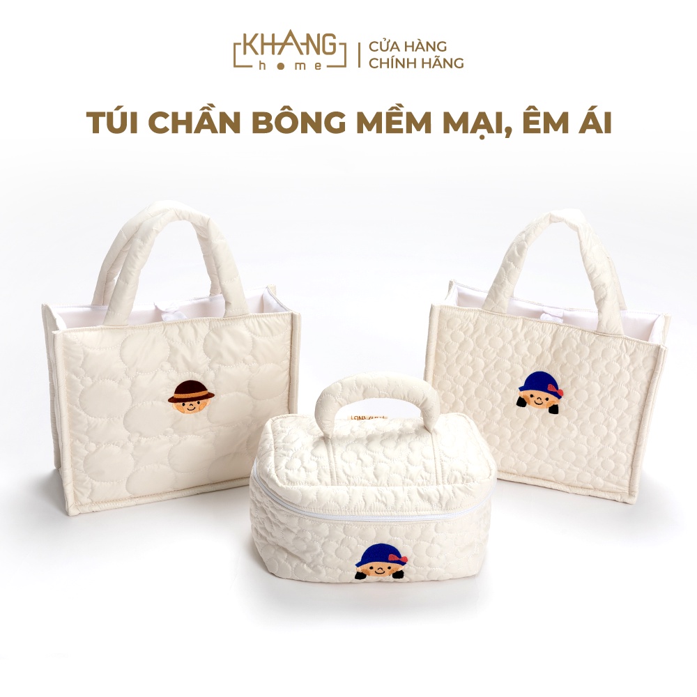 Túi Bỉm Sữa Vải Dù Khang Home - Rộng Rãi Và Tiện Lợi Cho Mẹ