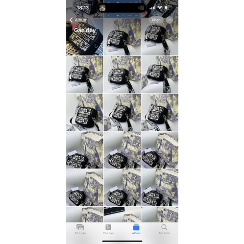 Bộ Phụ kiện làm túi đeo chéo Nam size 18cm