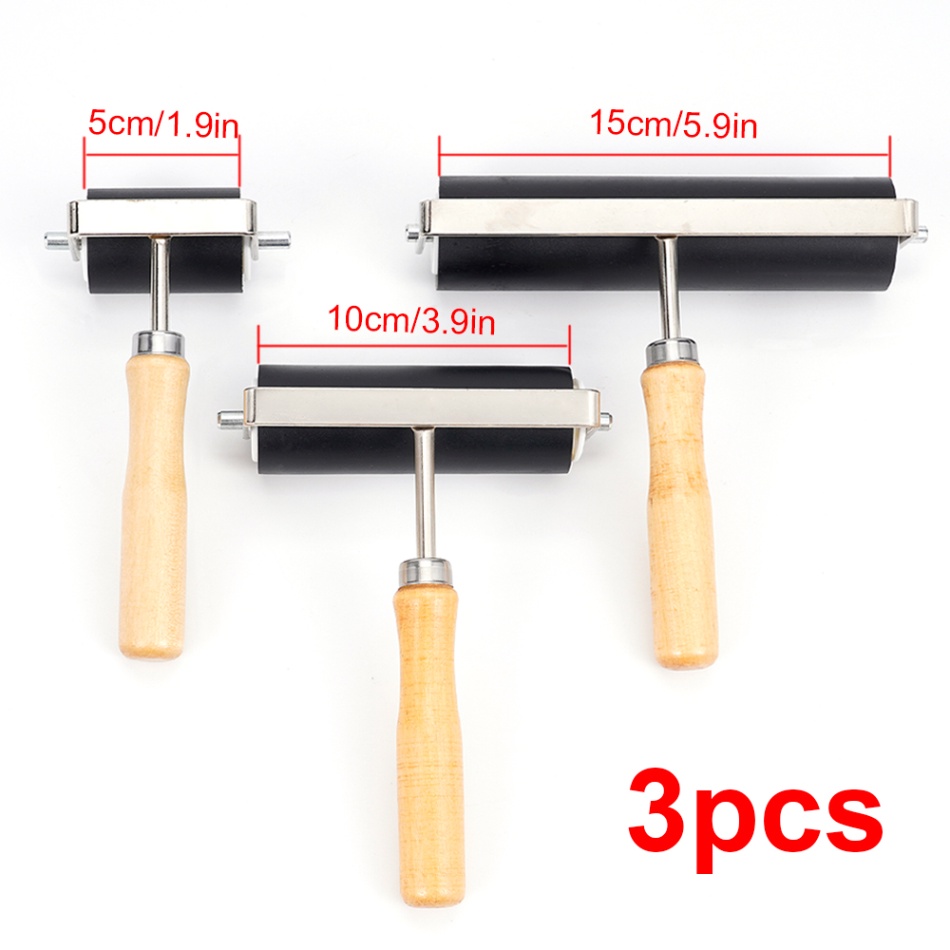 Cây Lăn Sơn Bằng Cao Su Cứng 5 / 10 / 15cm Chuyên Nghiệp