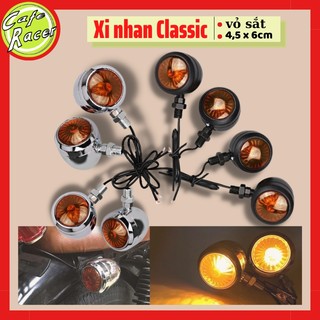 Combo 4 xi nhan classic to vỏ sắt dành độ xe cafe racer, win cub honda67 gn125 wolf