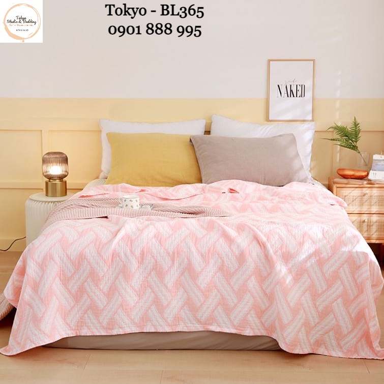 [XẢ] SO 30_Chăn Hè Xô Organic Cotton Dòng Phổ thông/Basic 3 lớp