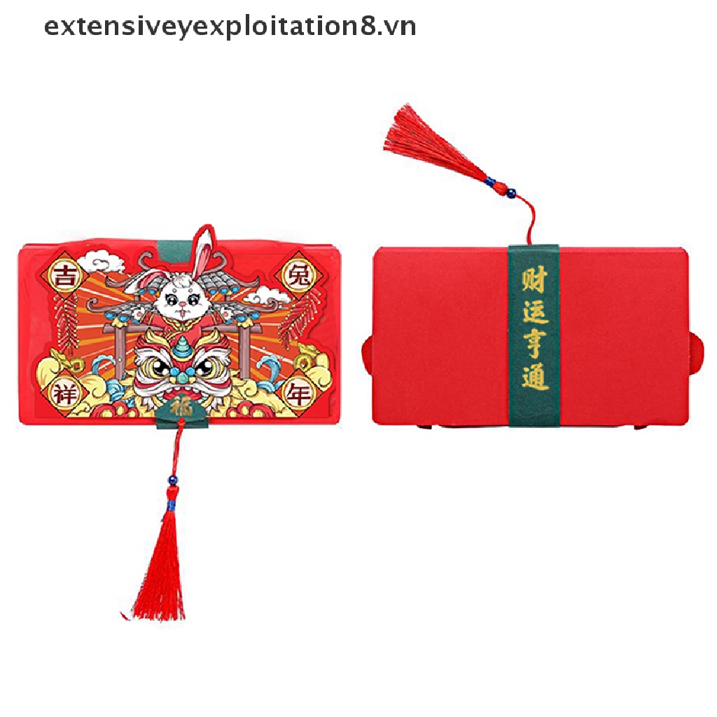 Bao Lì Xì Đỏ Hình Thỏ Năm Mới 2023 Phong Cách Trung Hoa