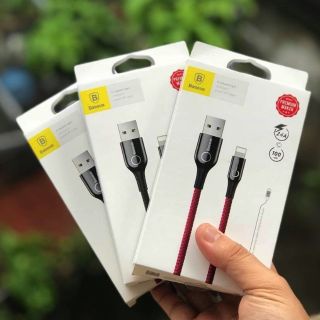 Cáp sạc tự ngắt có đèn Led Baseus C-shape chính hãng cho IP