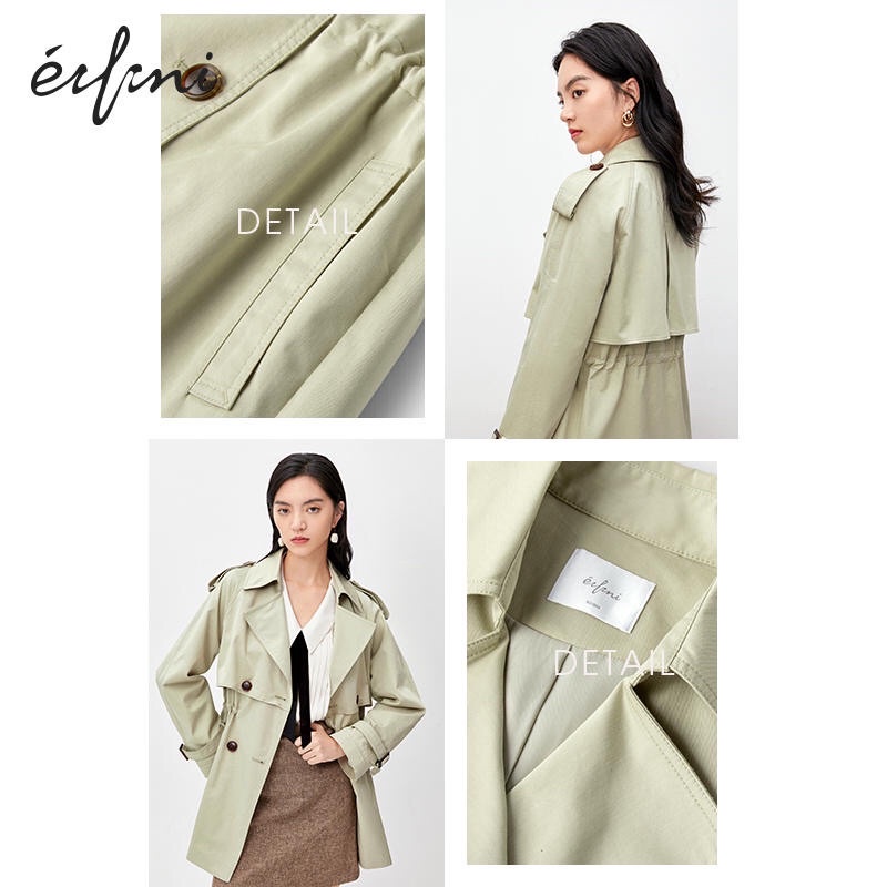 Áo khoác kaki xanh Eifini