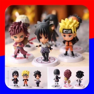 ✴️NARUTO✡️ Mô hình Chibi Naruto, bộ mô hình 6 nhân vật truyện Naruto, gồm đế và mô hình nhân vật