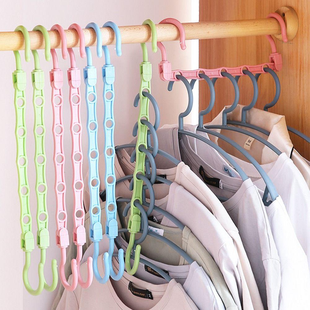 Bộ 5 Cái Móc Treo Quần Áo Đa Chức Năng Tiết Kiệm Không Gian ZAIJIE24