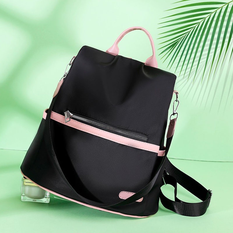 Ba Lô Đi Học Chống Trộm Đa Năng Màu Tương Phản Phiên Bản Hàn Quốc Mới HYOY JP HB