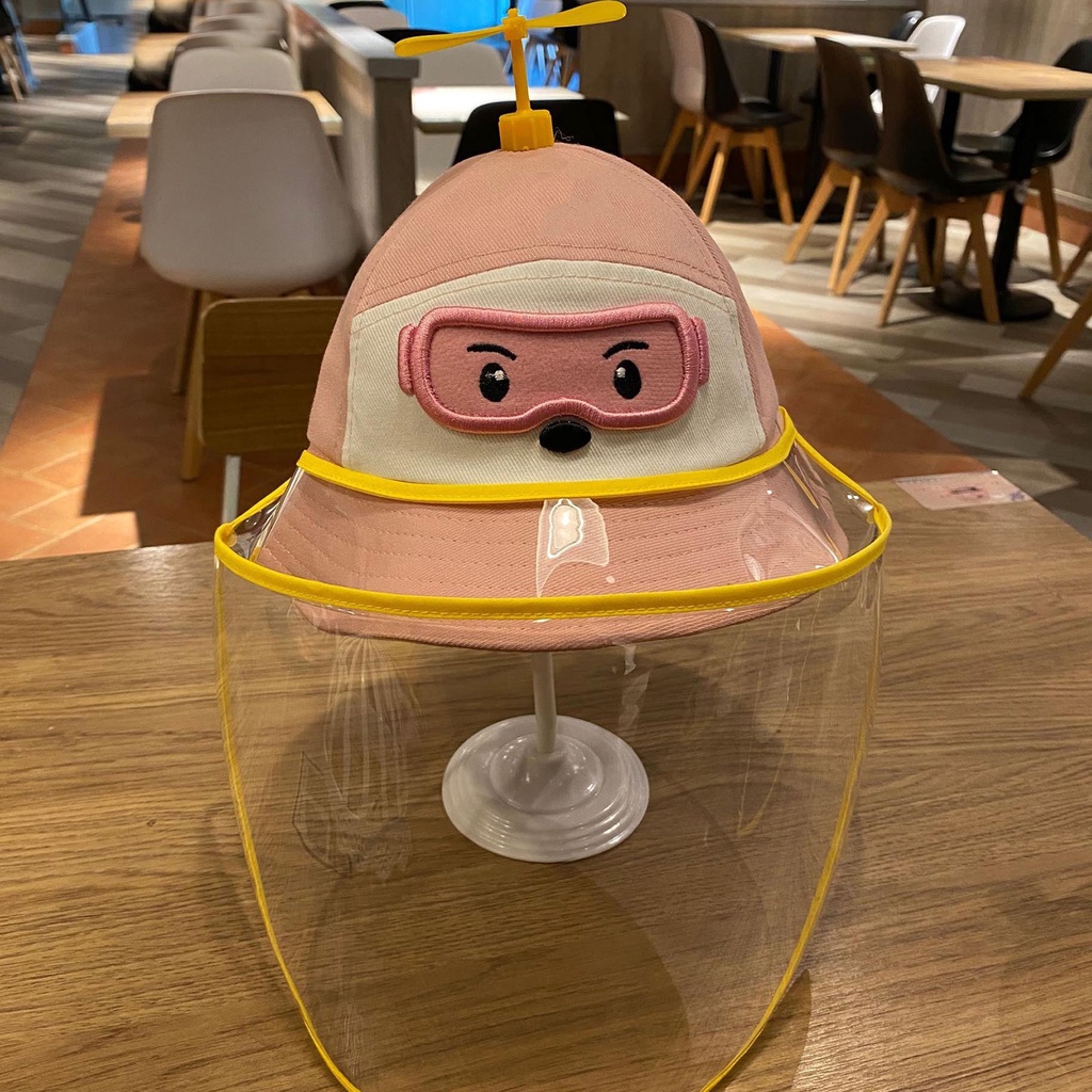 Babyfair Mũ bảo vệ mặt trẻ em Nhiều màu sắc Hình dạng dễ thương Bảo sơ sinh có thể tháo rời