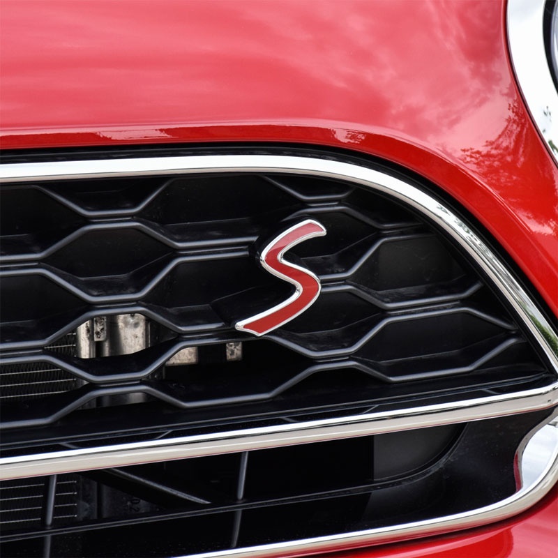 Miếng Dán Logo Chữ S 3D Bằng Kim Loại Trang Trí Xe Hơi MINI Cooper S R60 R56 R57 R58 R60 F55 F56 Countryman