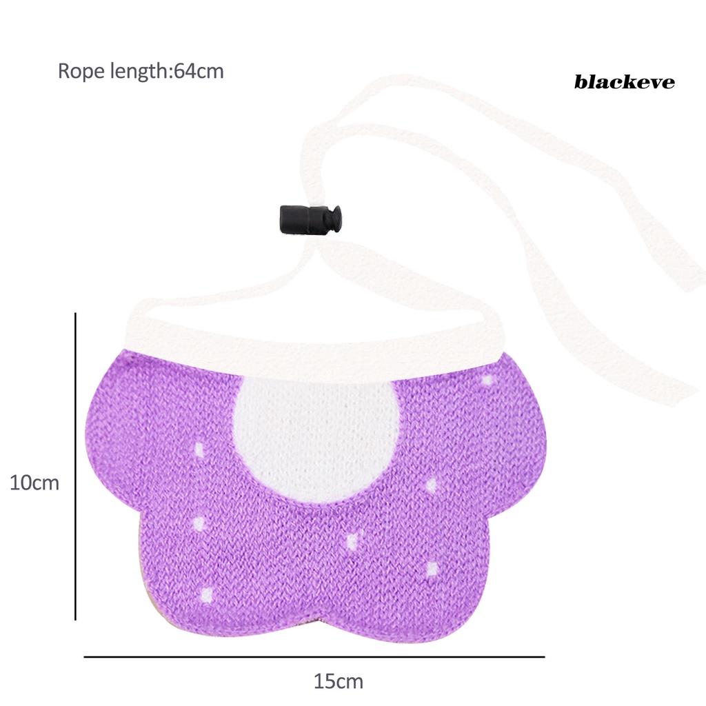 Khăn Quàng Cổ Đan Len Hình Chú Ong / Bông Hoa Màu Đen Đáng Yêu Dành Cho Thú Cưng