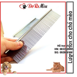Hình ảnh Doremiu- Lược chải lông chó mèo bằng inox không gỉ chính hãng
