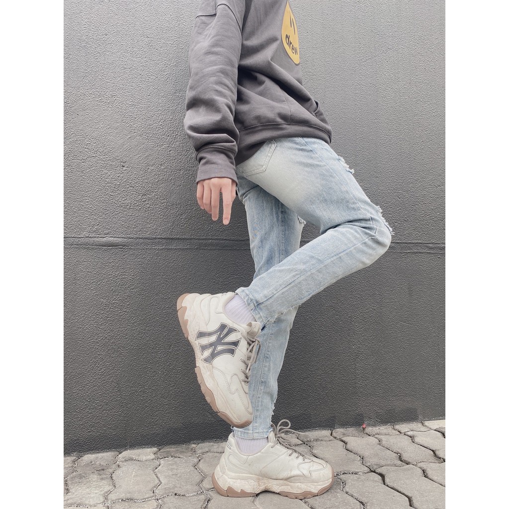 Quần jean rách nam dáng slimfit co giãn tốt màu xanh skinny dáng ôm đẹp giá rẻ hà nội hcm chuyensiluxury